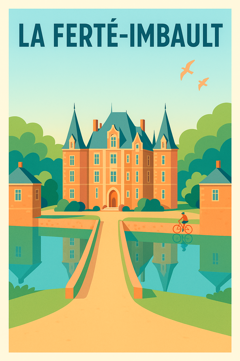 Affiche de La Ferté-Imbault - Charme et élégance du château
