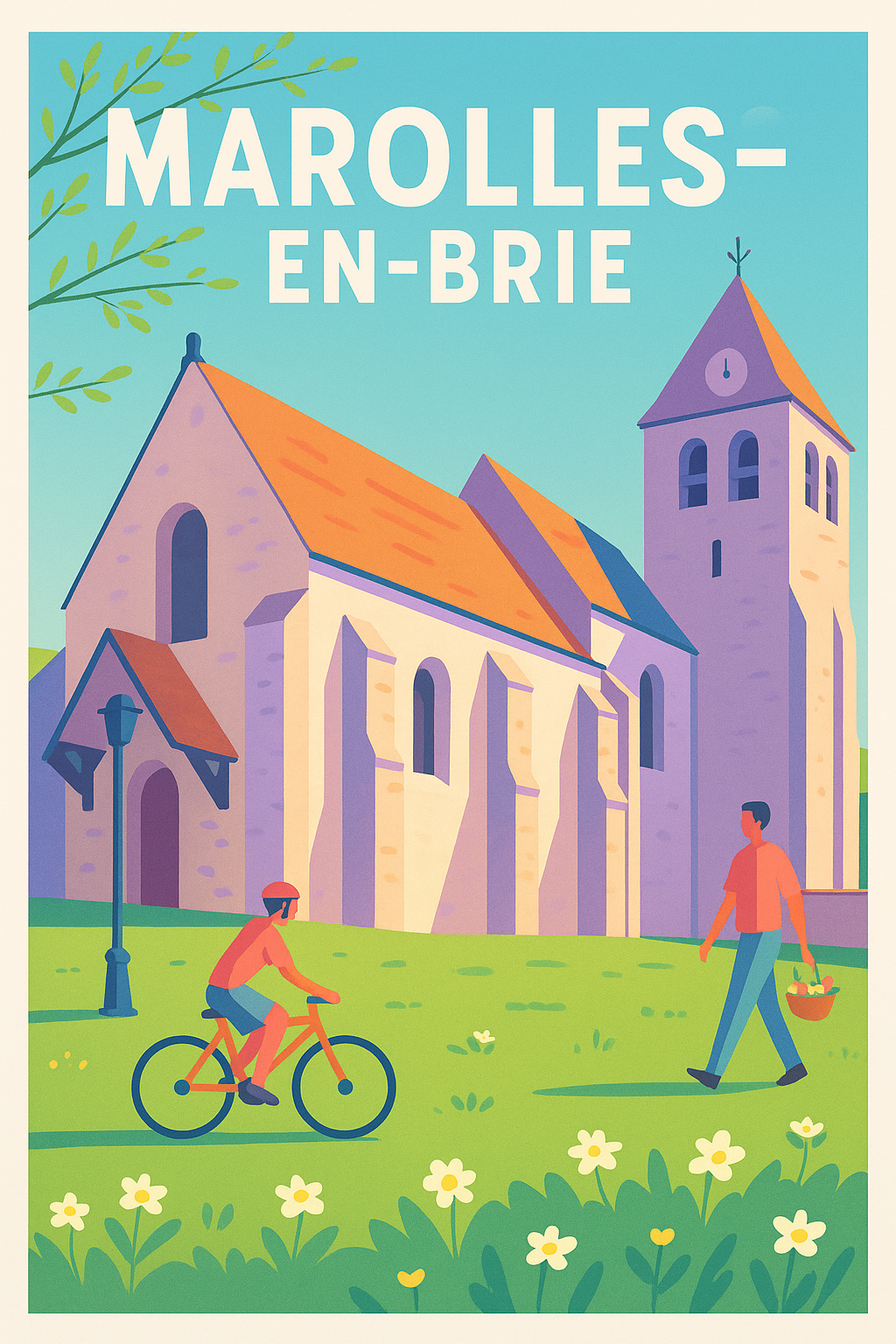 Affiche de Marolles-en-Brie - Charme et sérénité au cœur du village