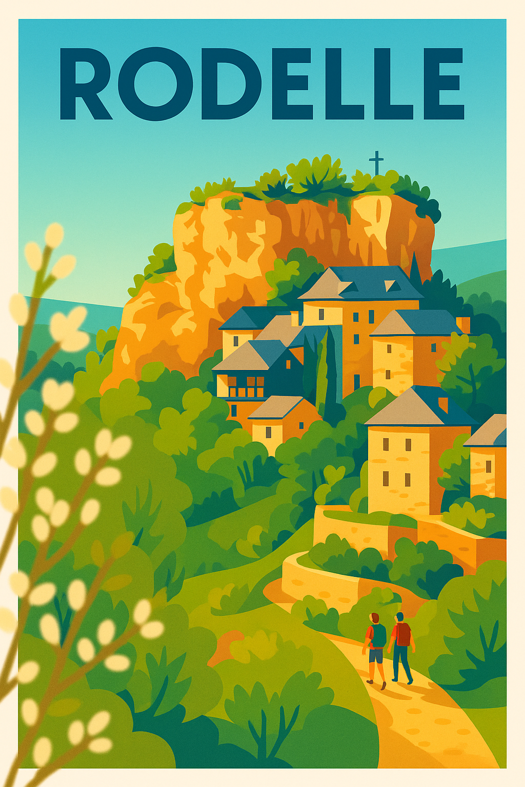 Affiche de Rodelle - Escapade pittoresque au cœur de la nature