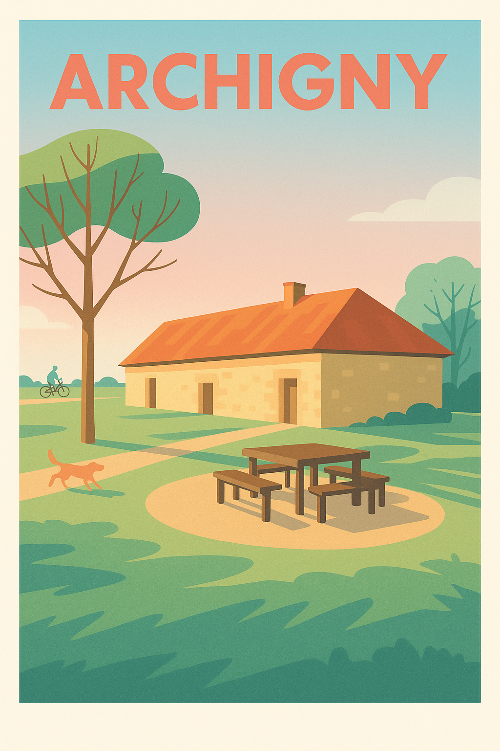 Affiche de Archigny - Douceur et sérénité à la campagne