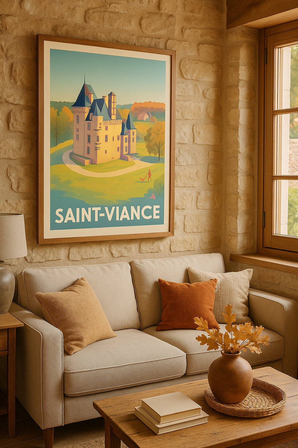 Mise en situation Affiche de Saint-Viance - Charme et sérénité au château