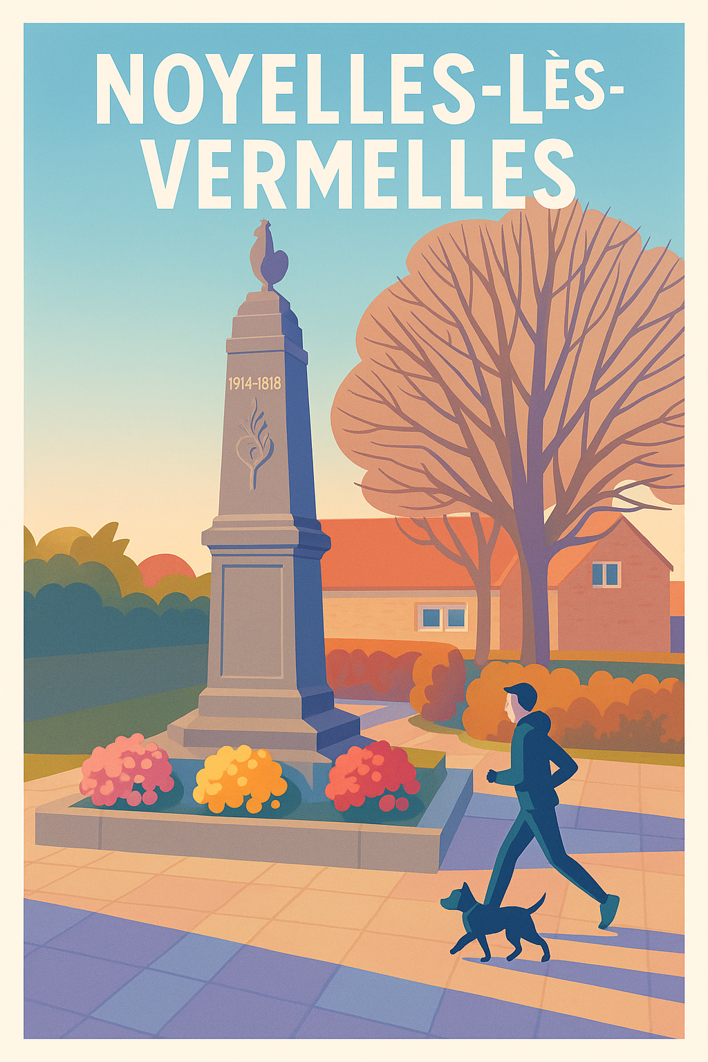 Affiche de Noyelles-lès-Vermelles - Un moment de paix au cœur du village