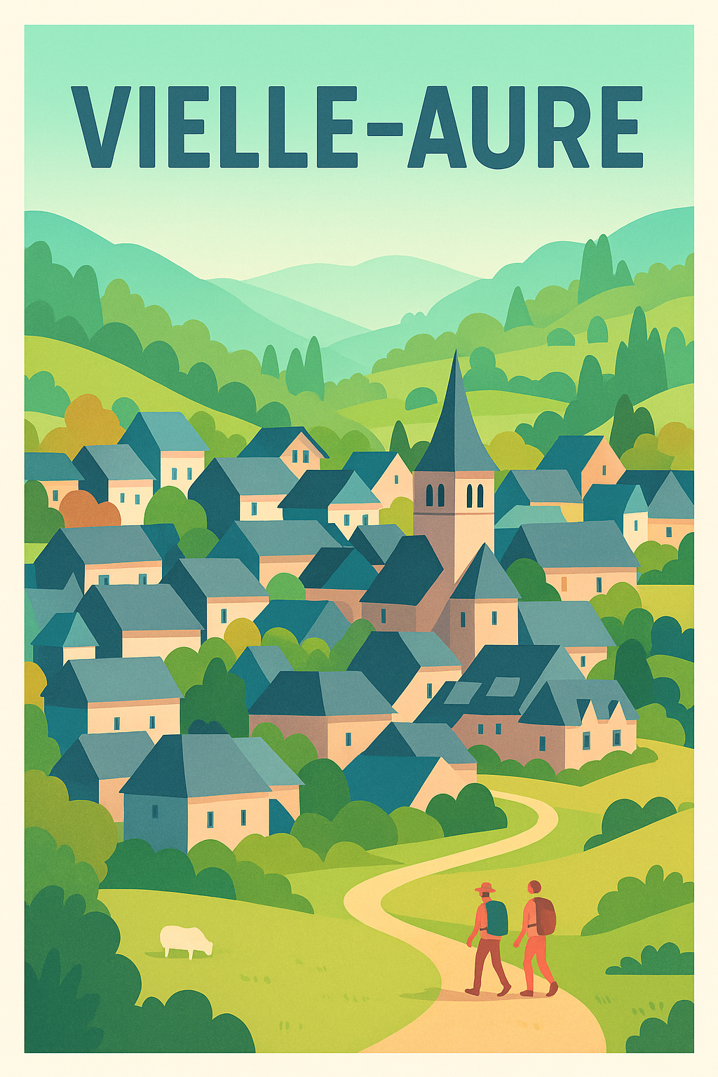 Affiche de Vielle-Aure - Charme et sérénité des Pyrénées