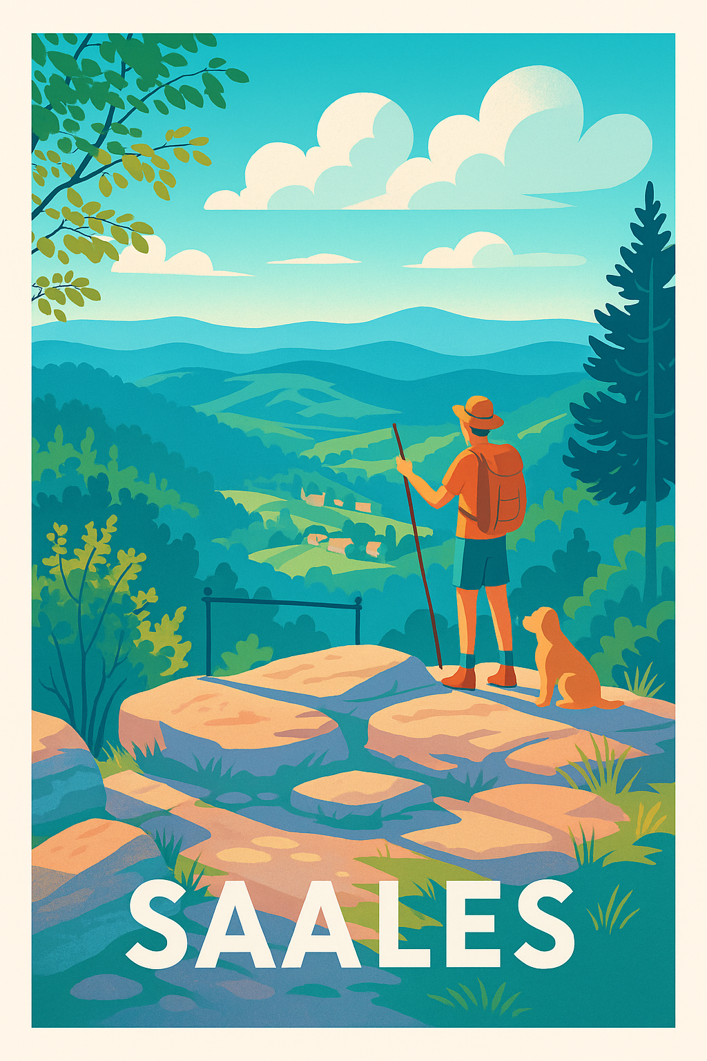 Affiche de Saales - Évasion et nature préservée