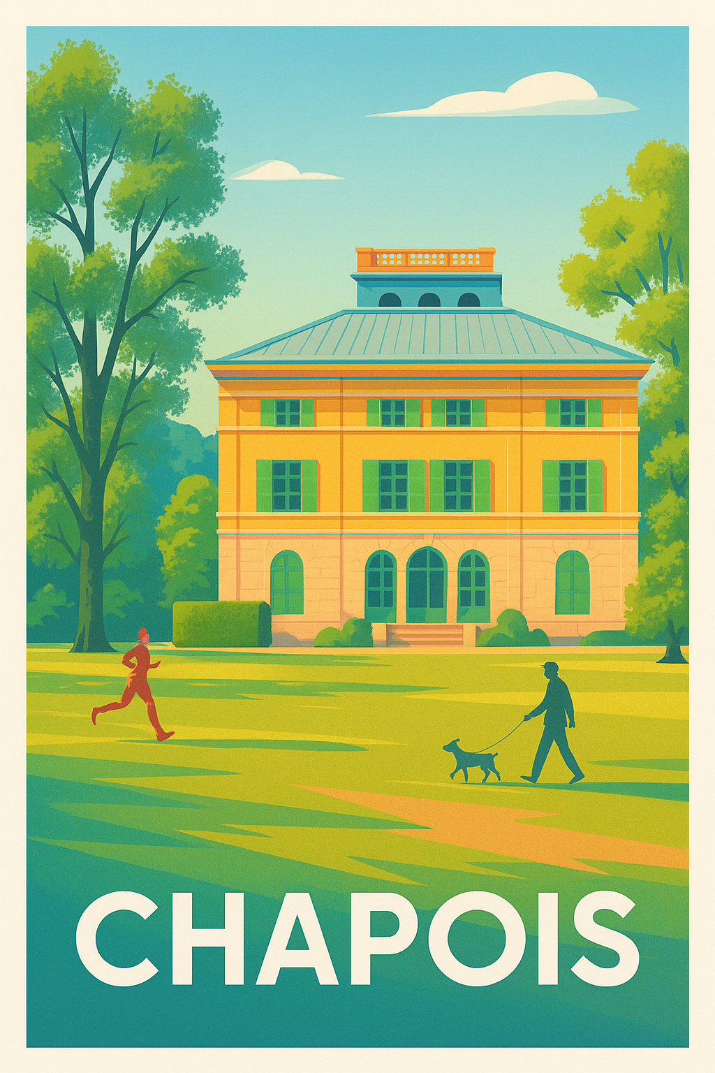 Affiche Chapoise — L'art de vivre au cœur du parc · poster d'art de Chapoise