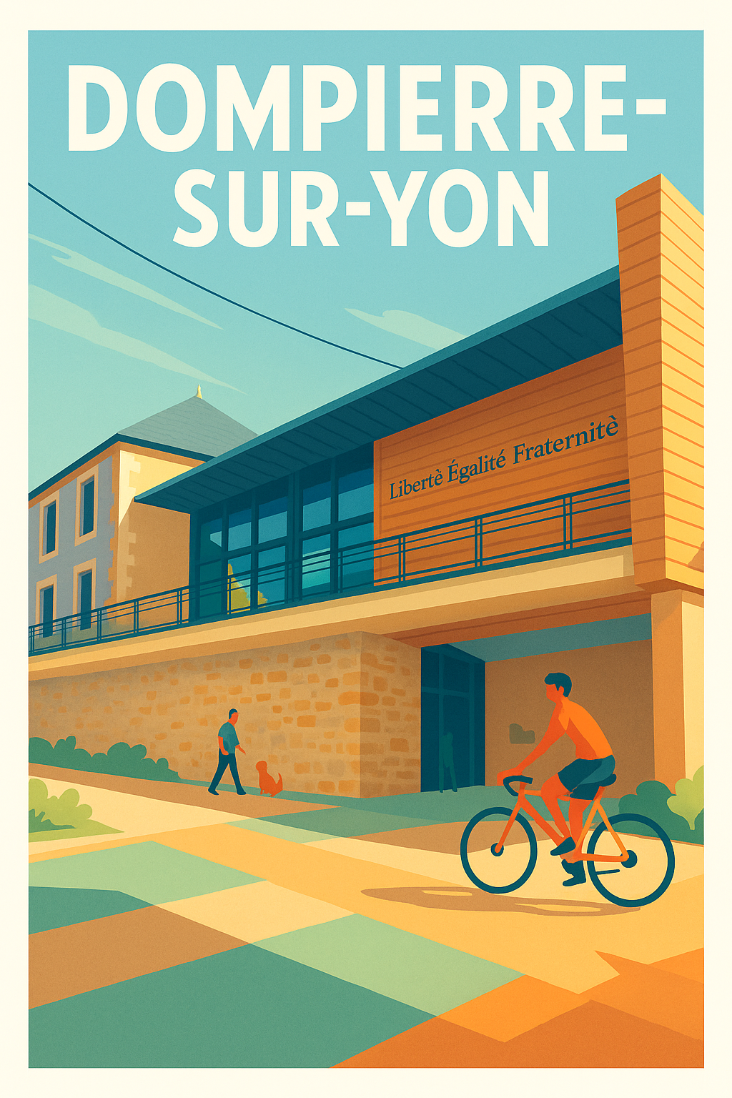 Affiche de Dompierre-sur-Yon - L'harmonie d'une vie locale apaisée