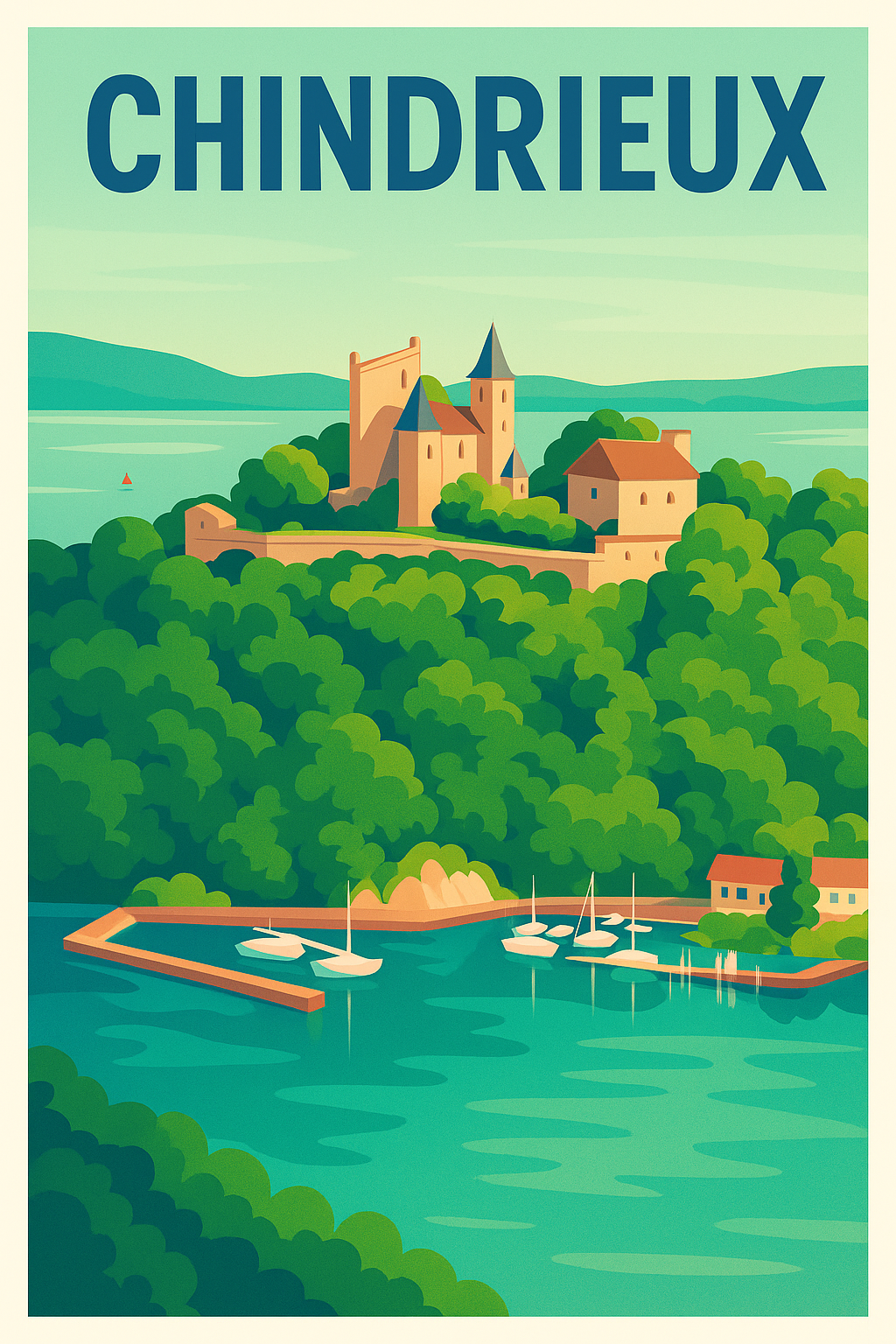Affiche de Chindrieux - Harmonie entre nature et patrimoine