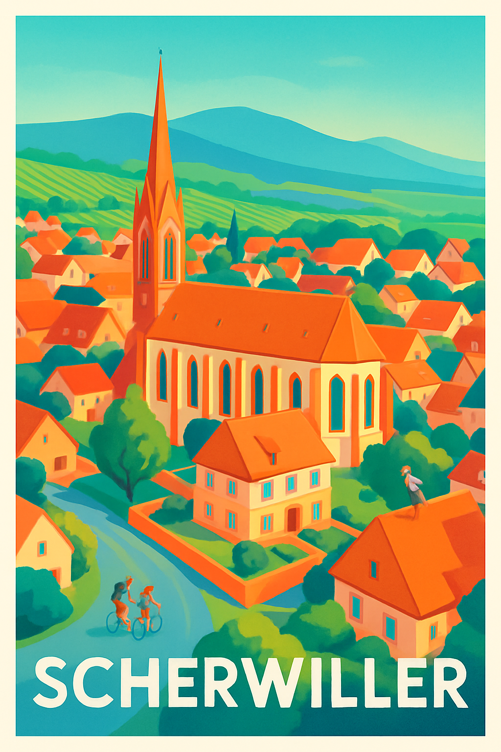 Affiche de Scherwiller - Charme typique au cœur de l'Alsace