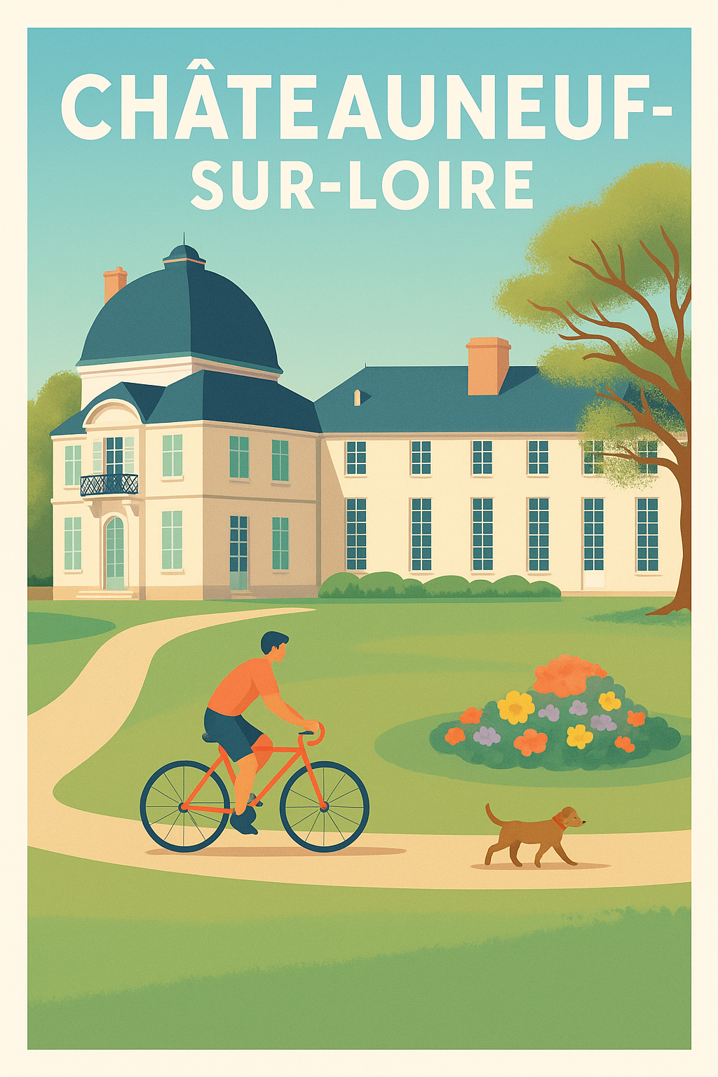 Affiche de Châteauneuf-sur-Loire - Élégance et détente en pleine nature
