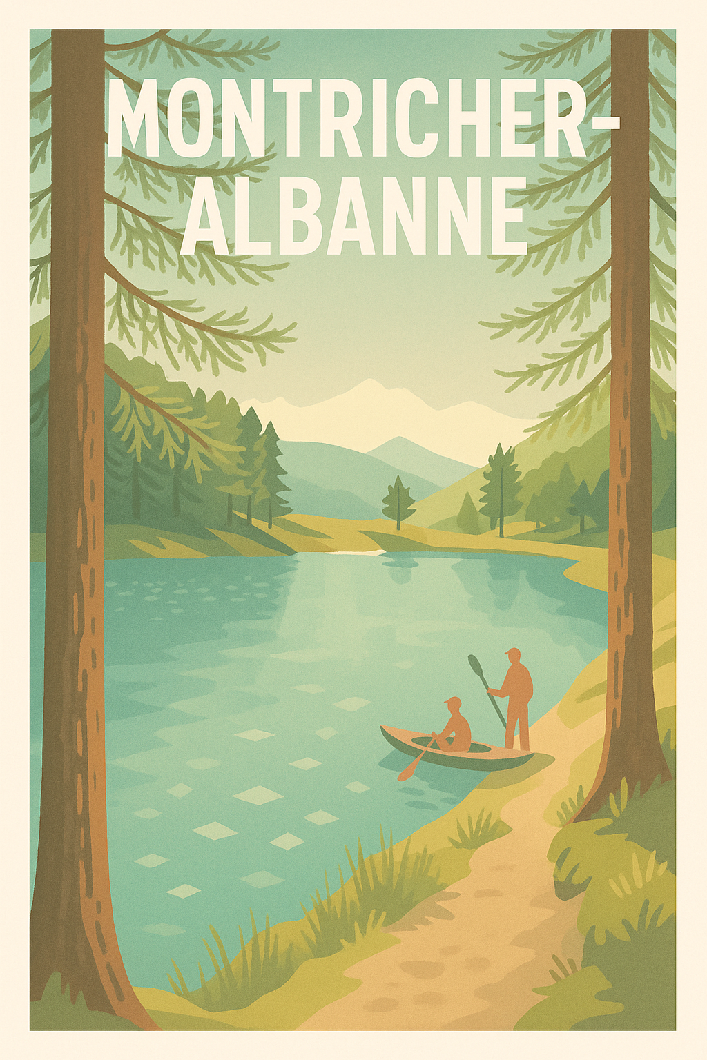 Affiche de Montricher-Albanne - Évasion nature au bord de l'eau
