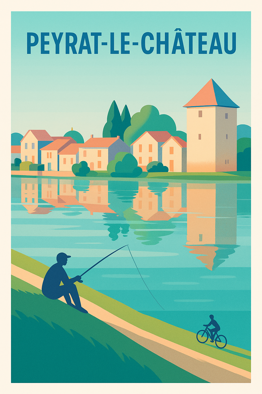 Affiche de Peyrat-le-Château - Sérénité au bord de l'eau
