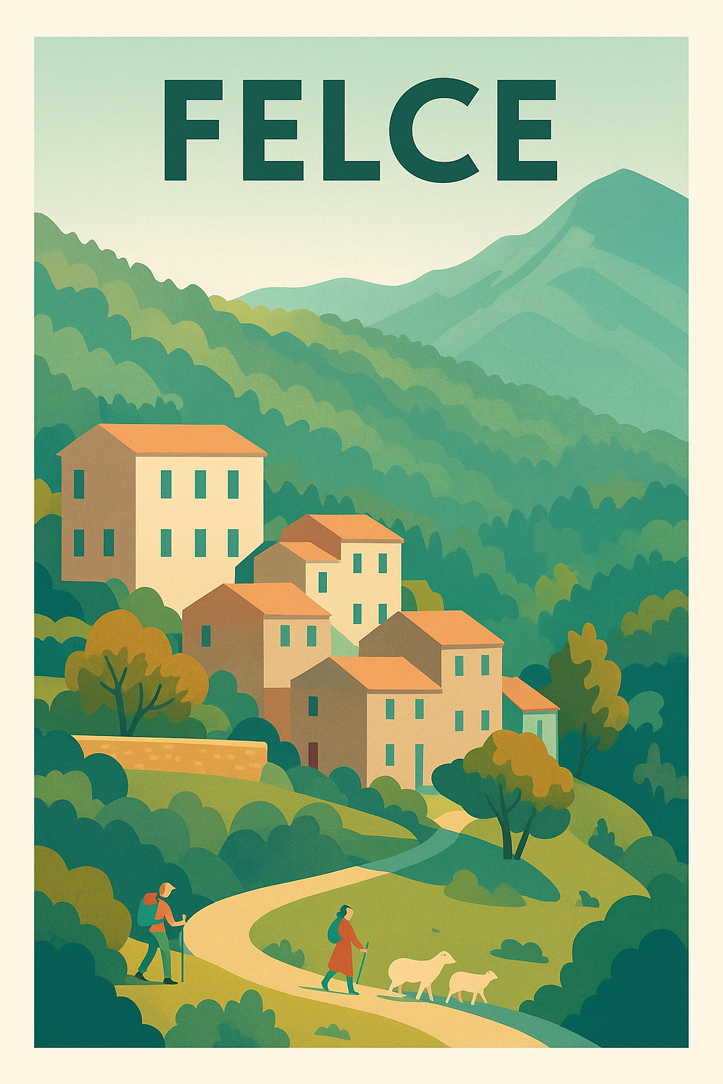 Affiche Felce — Village de charme au cœur de la nature · poster d'art de Felce