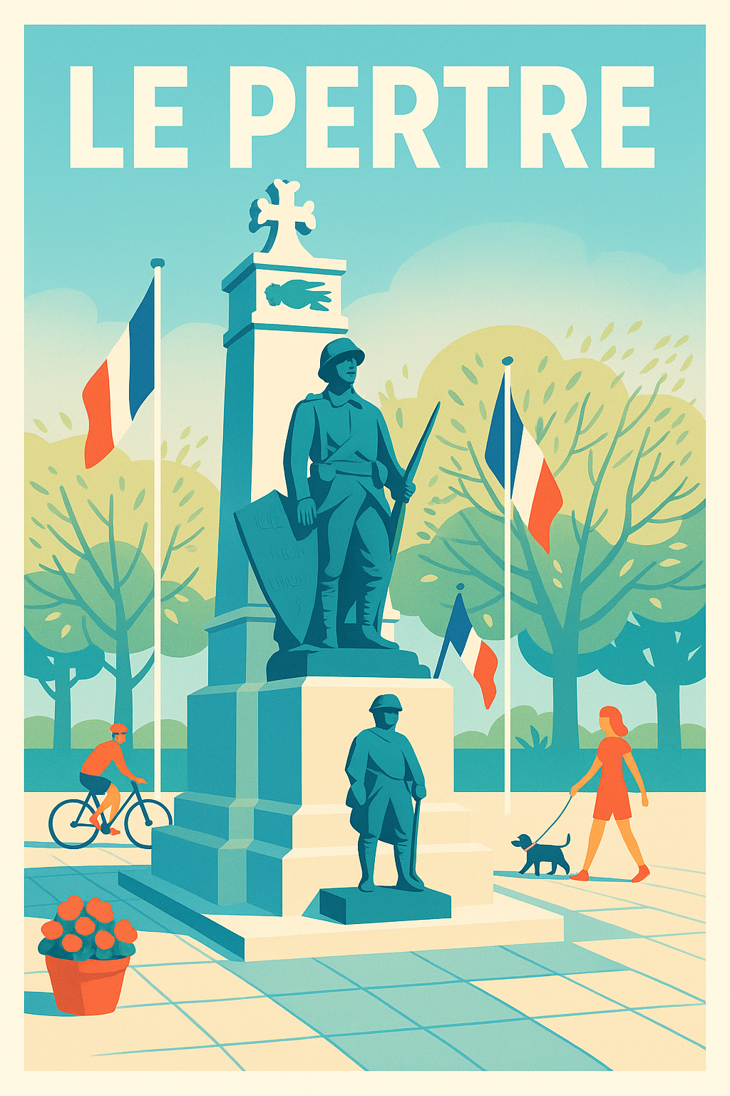 Affiche de Le Pertre - Souvenir et Sérénité en Bretagne
