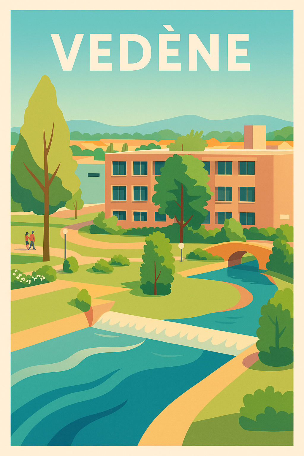 Affiche de Vedène - Sérénité au fil de l'eau