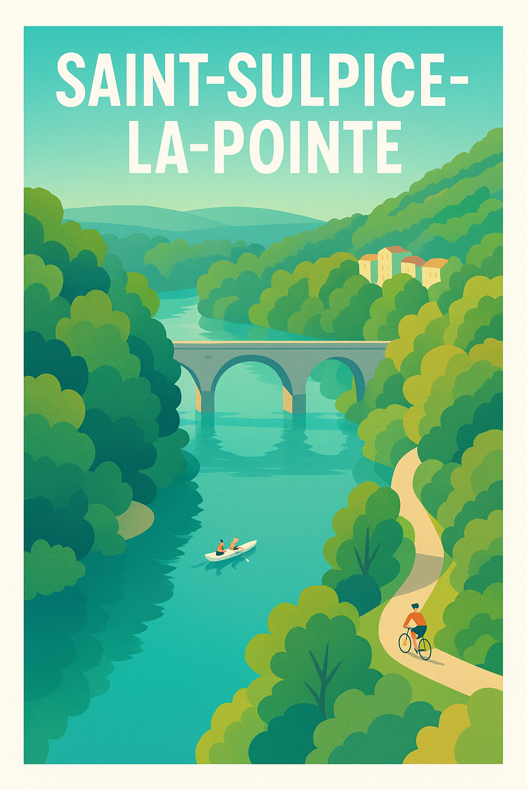 Affiche de Saint-Sulpice-la-Pointe - Évasion nature au fil de l'eau