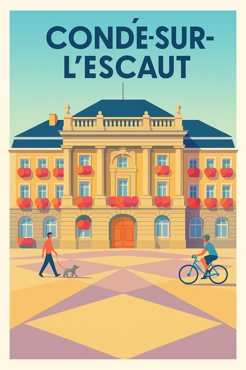 Affiche de Condé-sur-l'Escaut - Élégance et tranquillité au cœur de la ville