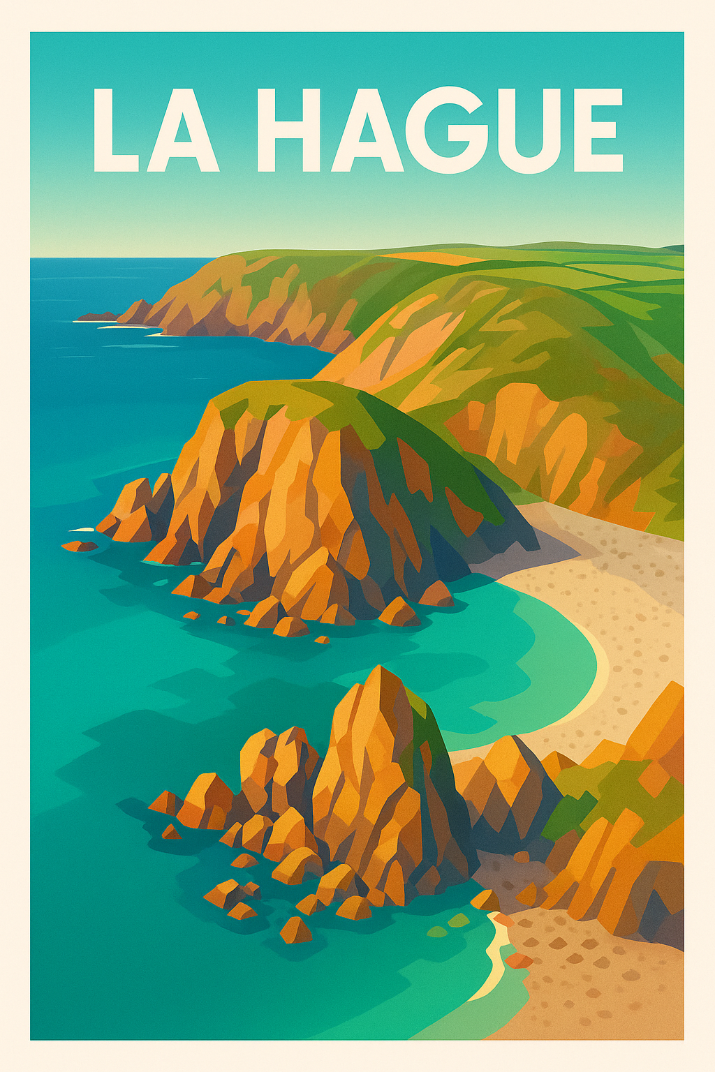 Affiche de La Hague - Évasion Nature entre Terre et Mer