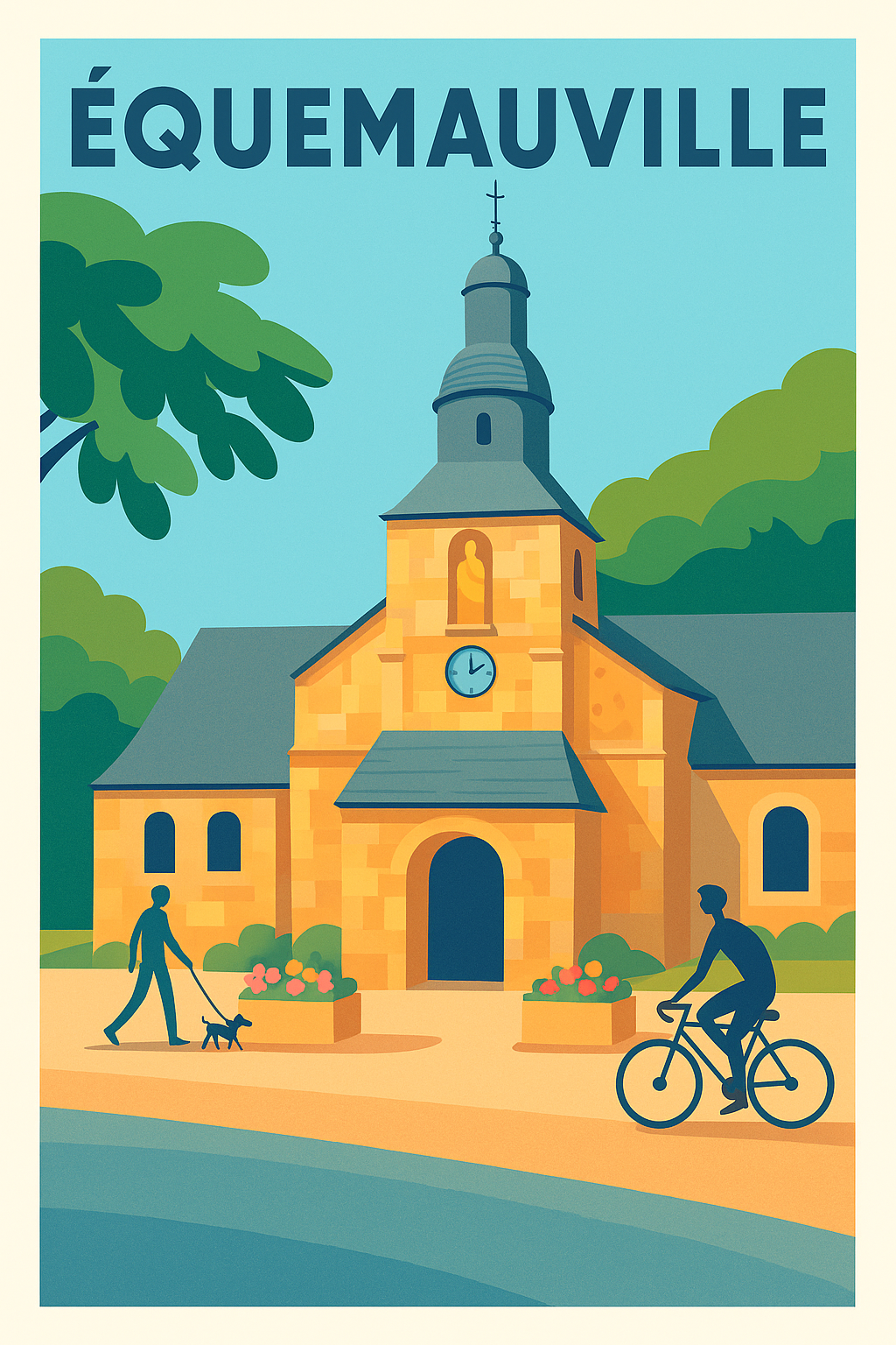 Affiche de Équemauville - Charme paisible au cœur de la Normandie