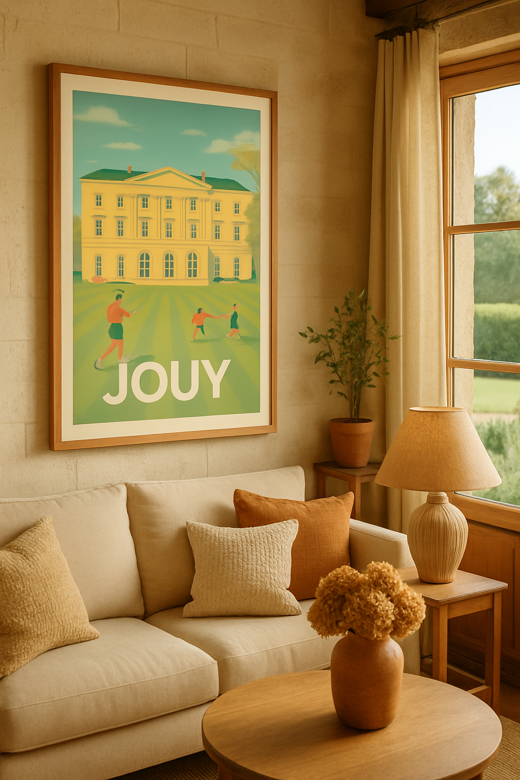 Eure-et-Loir France Affiche de Jouy - Charme et sérénité au domaine historique