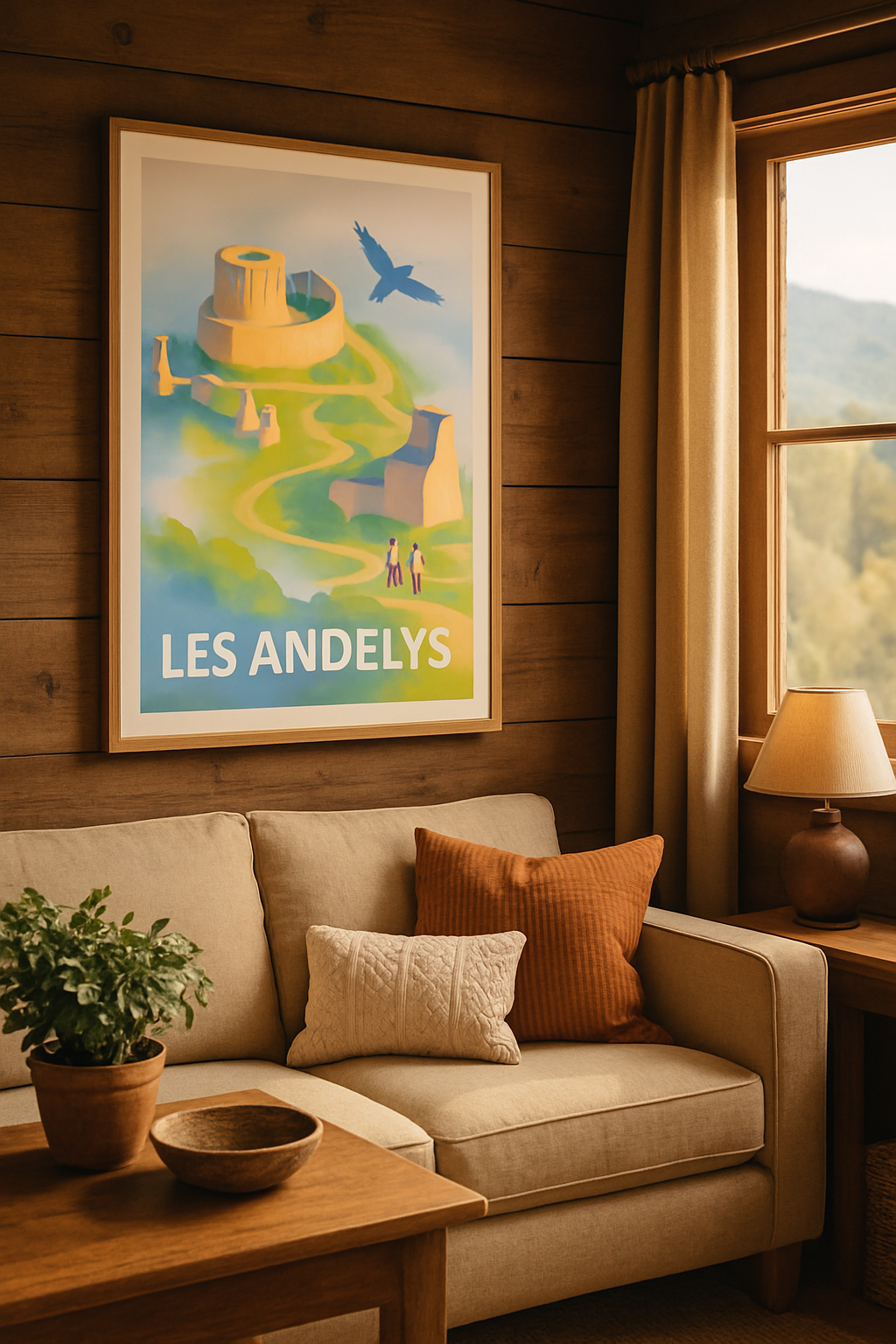 Eure France Affiche de Les Andelys - Voyage au cœur des ruines historiques