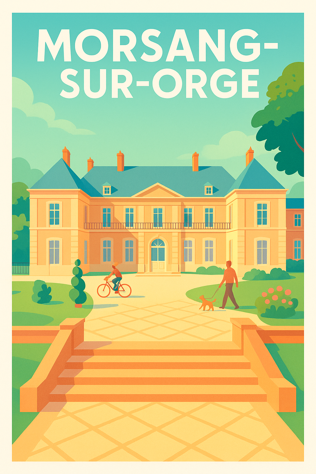 Affiche de Morsang-sur-Orge - Charme et douceur de vivre à la française