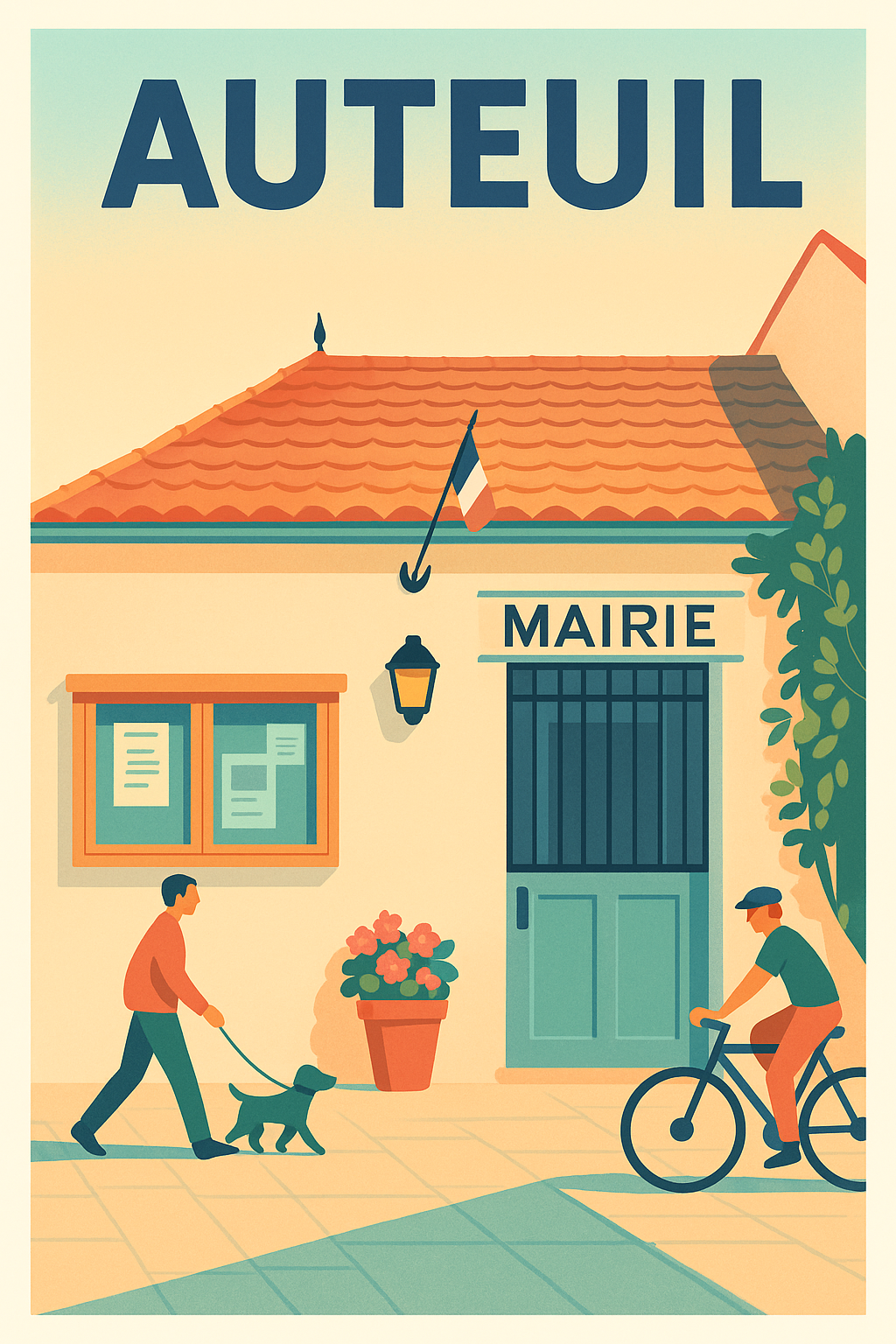 Affiche de Auteuil - Charme et douceur de la vie de village