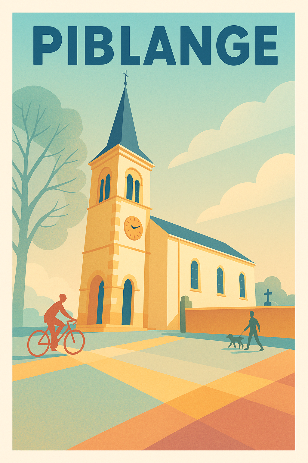 Affiche de Piblange - Sérénité et patrimoine au cœur du village