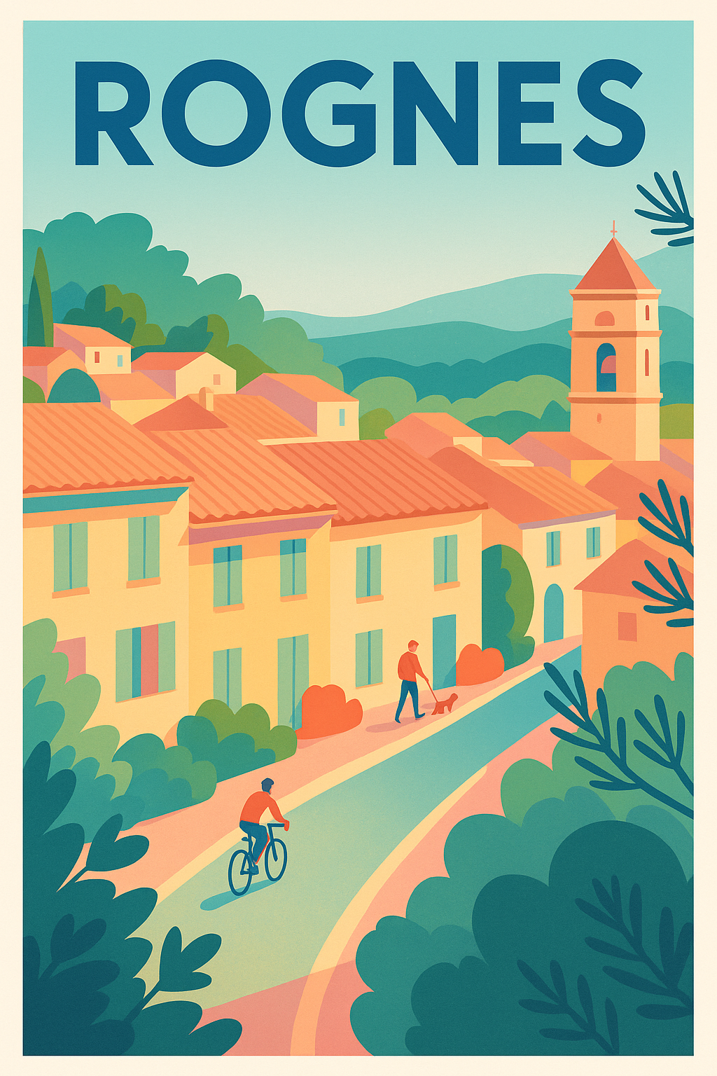 Affiche de Rognes - Charme et sérénité provençale
