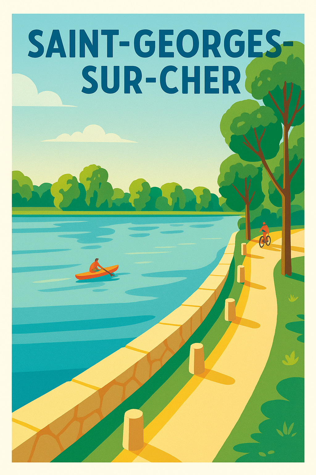 Affiche de Saint-Georges-sur-Cher - Évasion au fil de l'eau