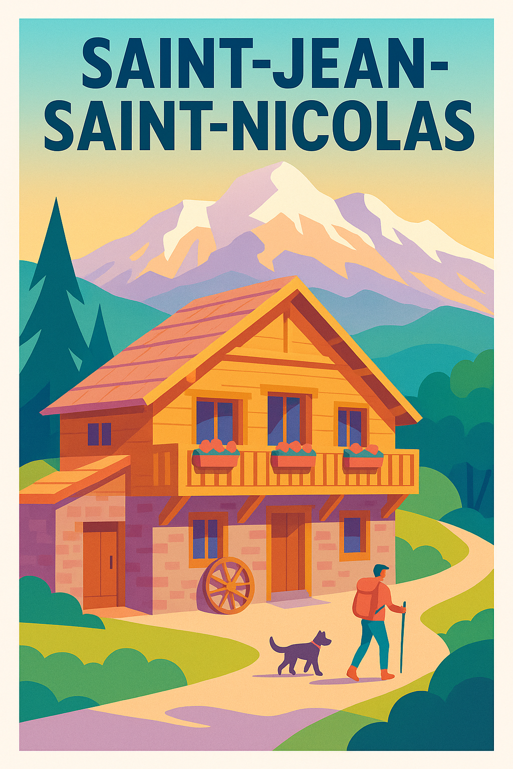 Affiche de Saint-Jean-Saint-Nicolas - Charme montagnard et nature préservée