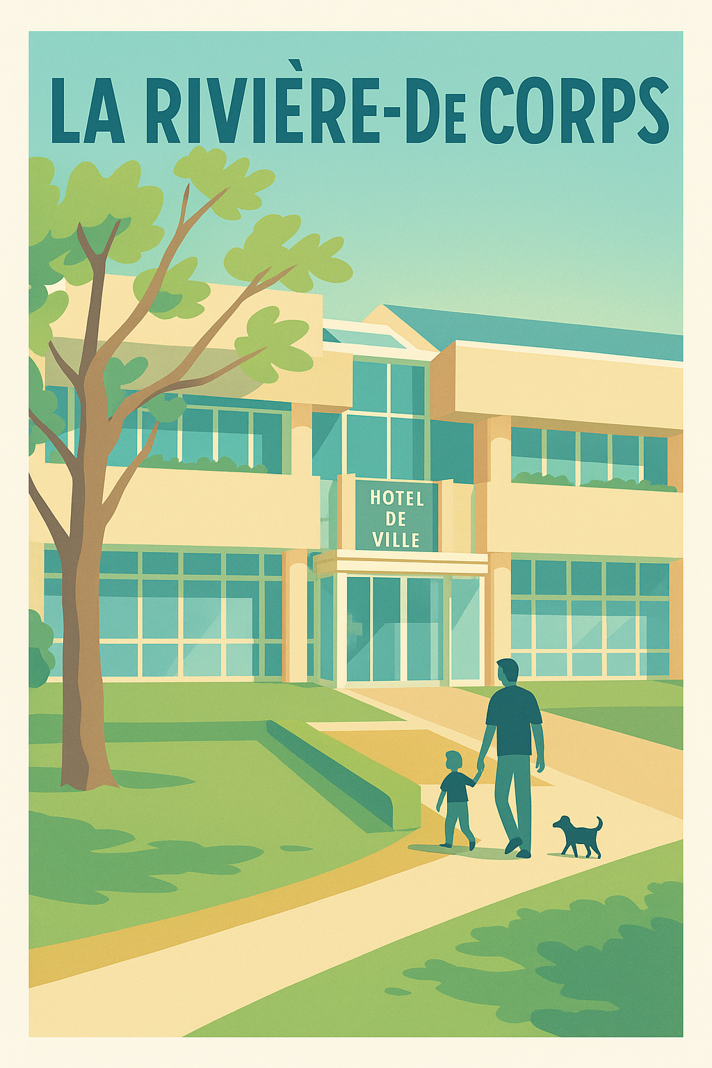 Affiche de La Rivière-de-Corps - Un havre de sérénité moderne