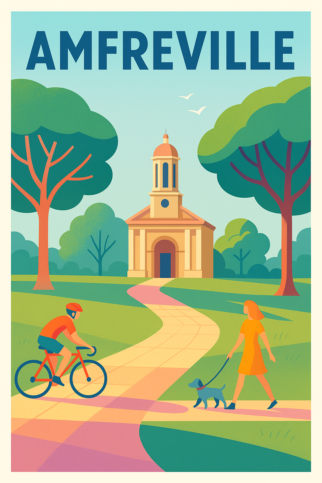 Affiche de Amfreville - Une balade paisible au cœur du village