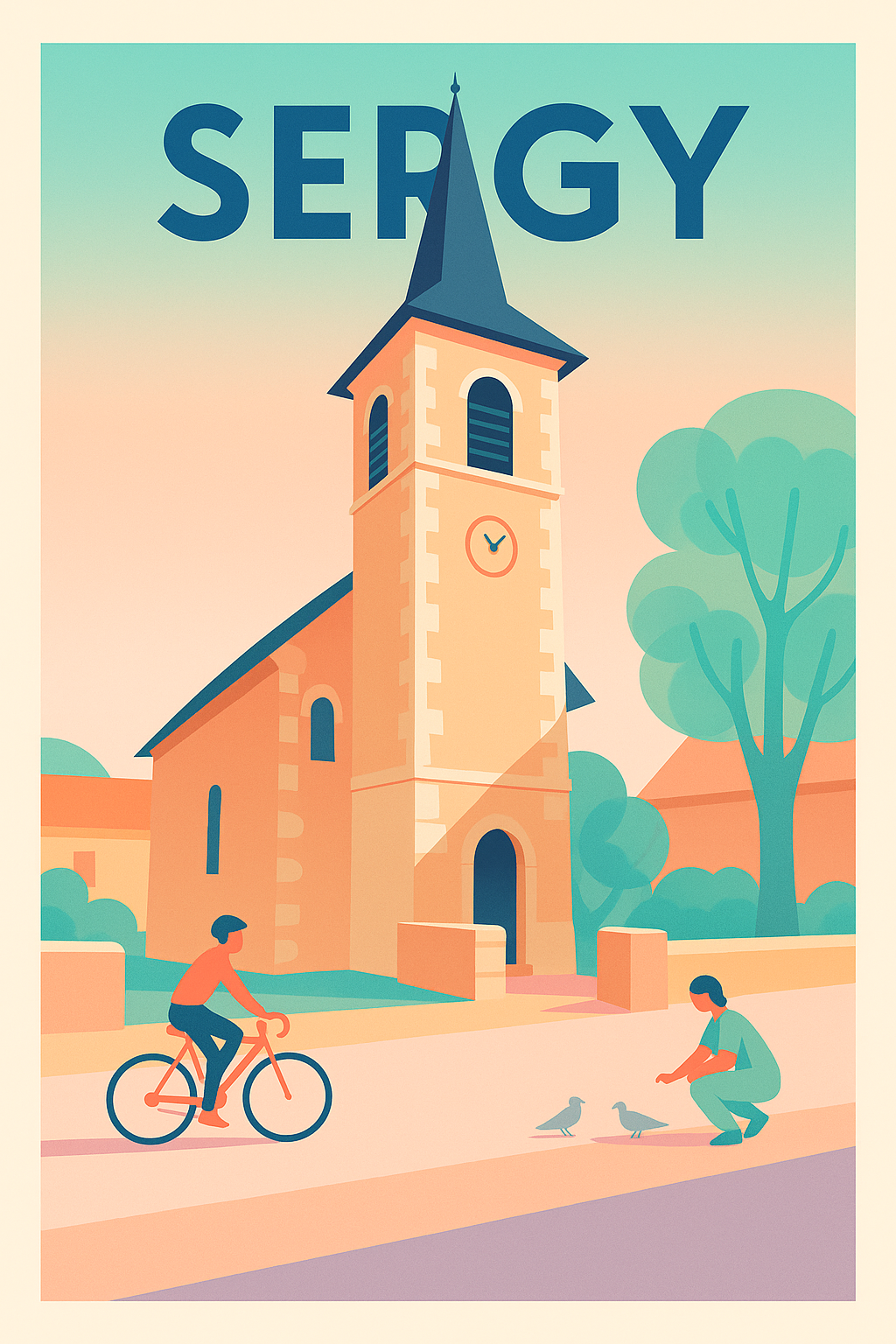 Affiche de Sergy - Charme paisible au cœur du village