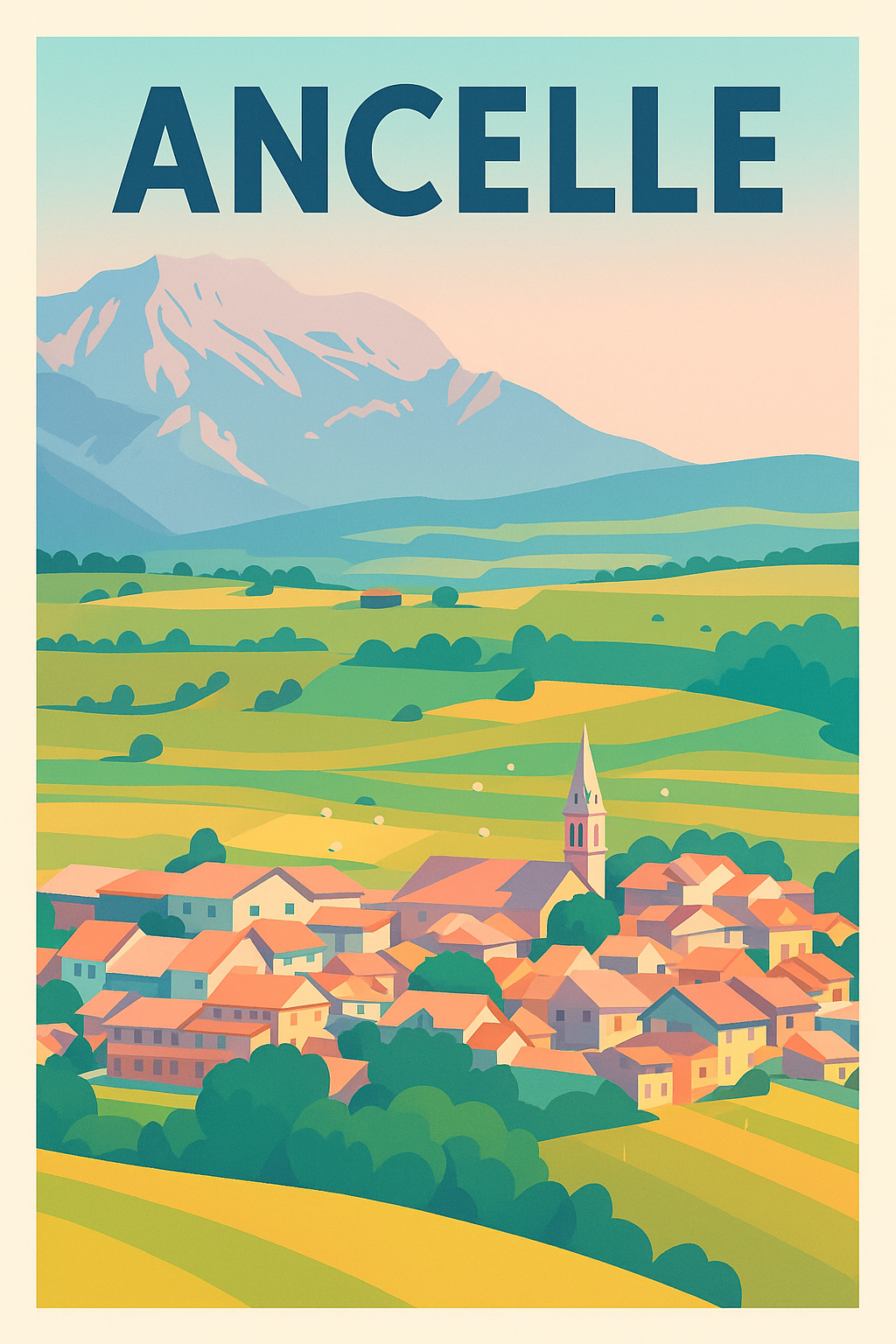 Affiche de Ancelle - Charme pastoral des Alpes du Sud