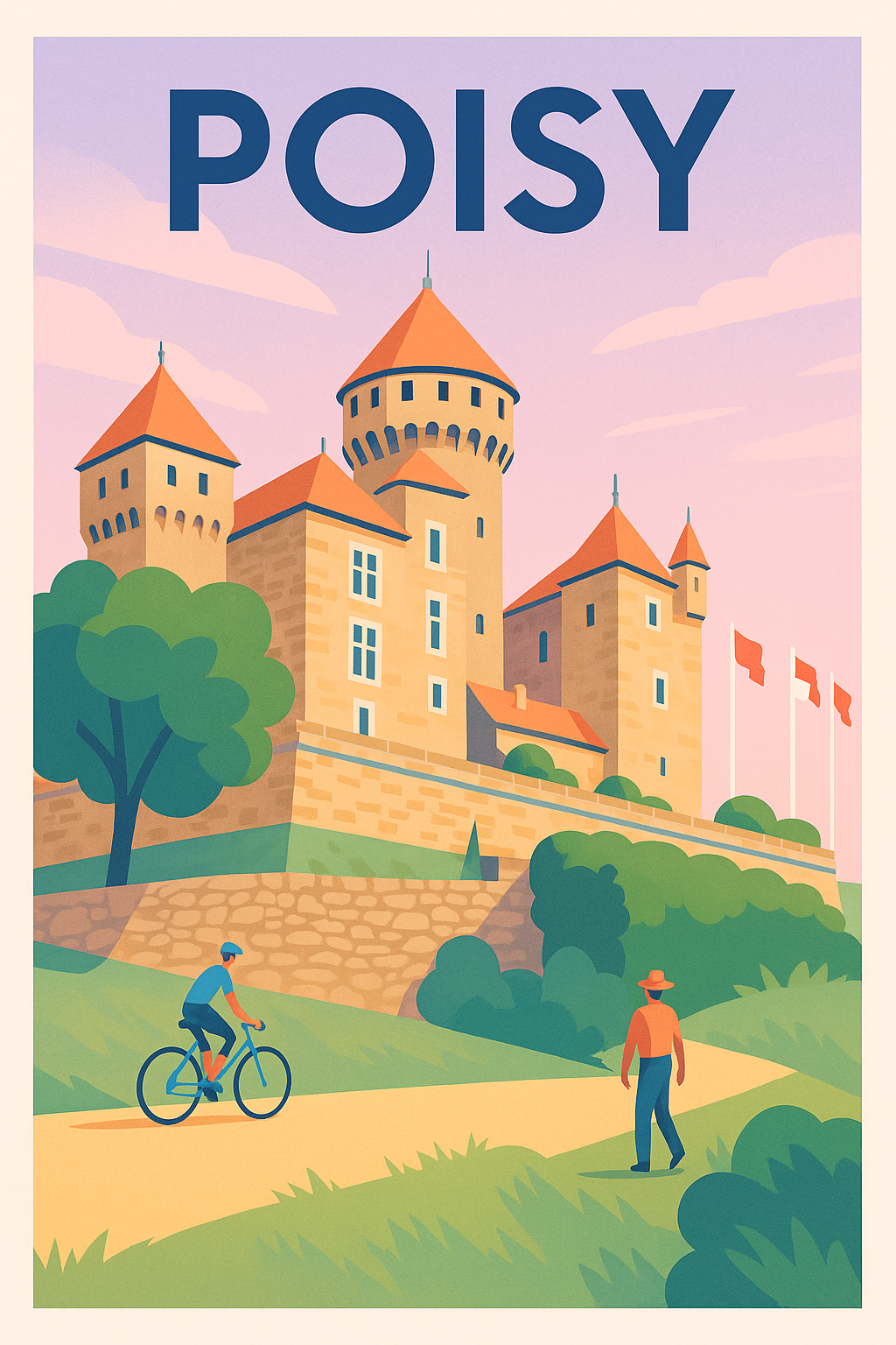 Affiche de Poisy - Charme médiéval et balade tranquille