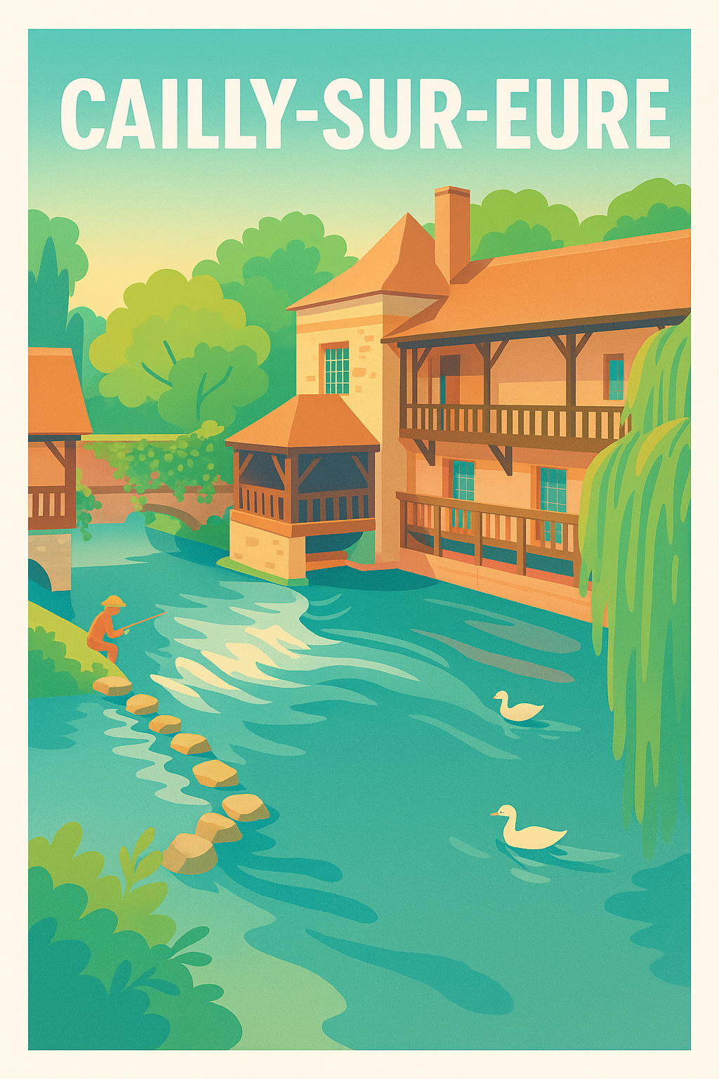 Affiche de Cailly-sur-Eure - Charme bucolique au fil de l'eau