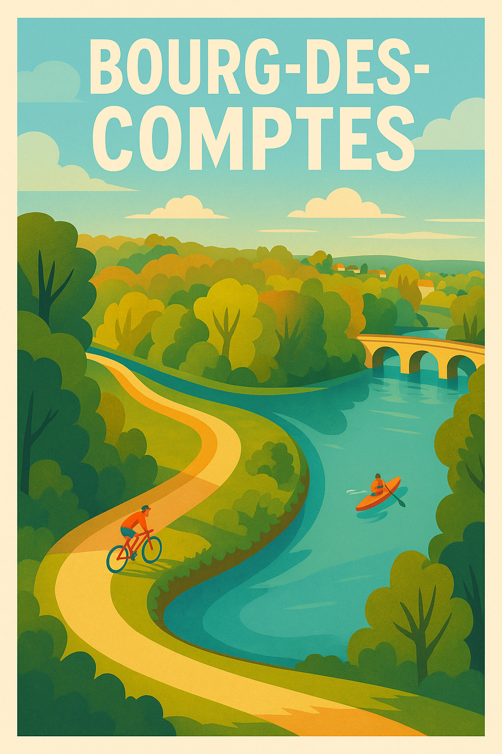 Affiche de Bourg-des-Comptes - Invitation à l'évasion nature