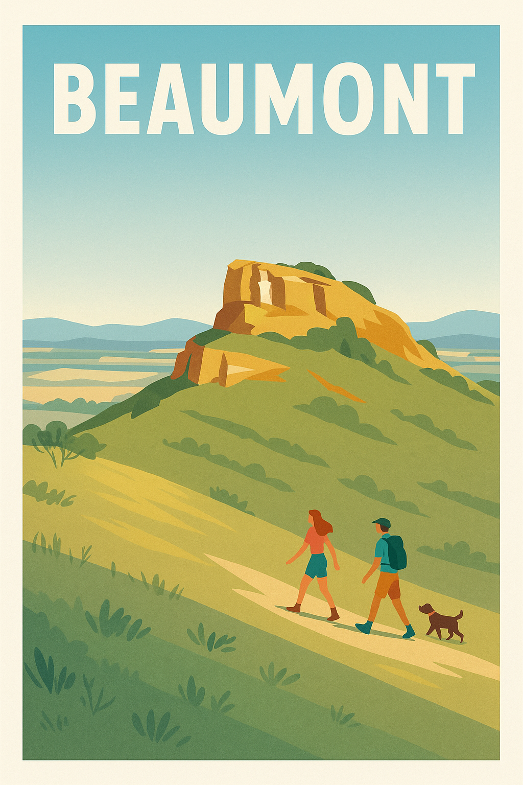 Affiche de Beaumont - Invitation à la Randonnée Nature