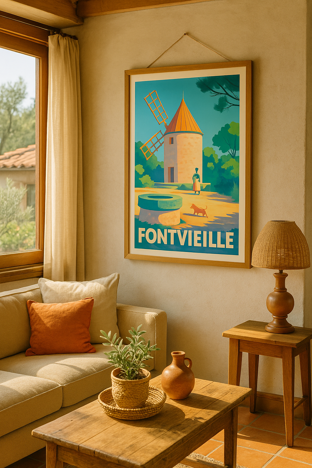 Mise en situation Affiche de Fontvieille - Charme et sérénité provençale