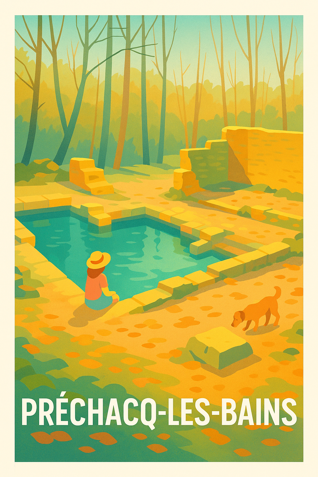 Affiche de Préchacq-les-Bains - Un havre de détente au naturel