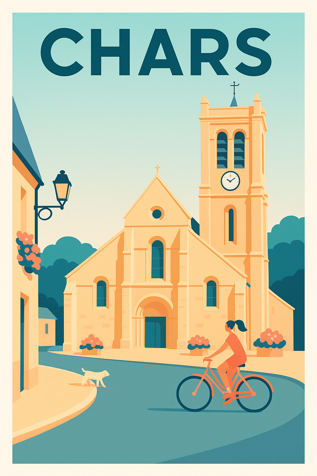 Affiche de Chars - Sérénité et charme d'un village paisible