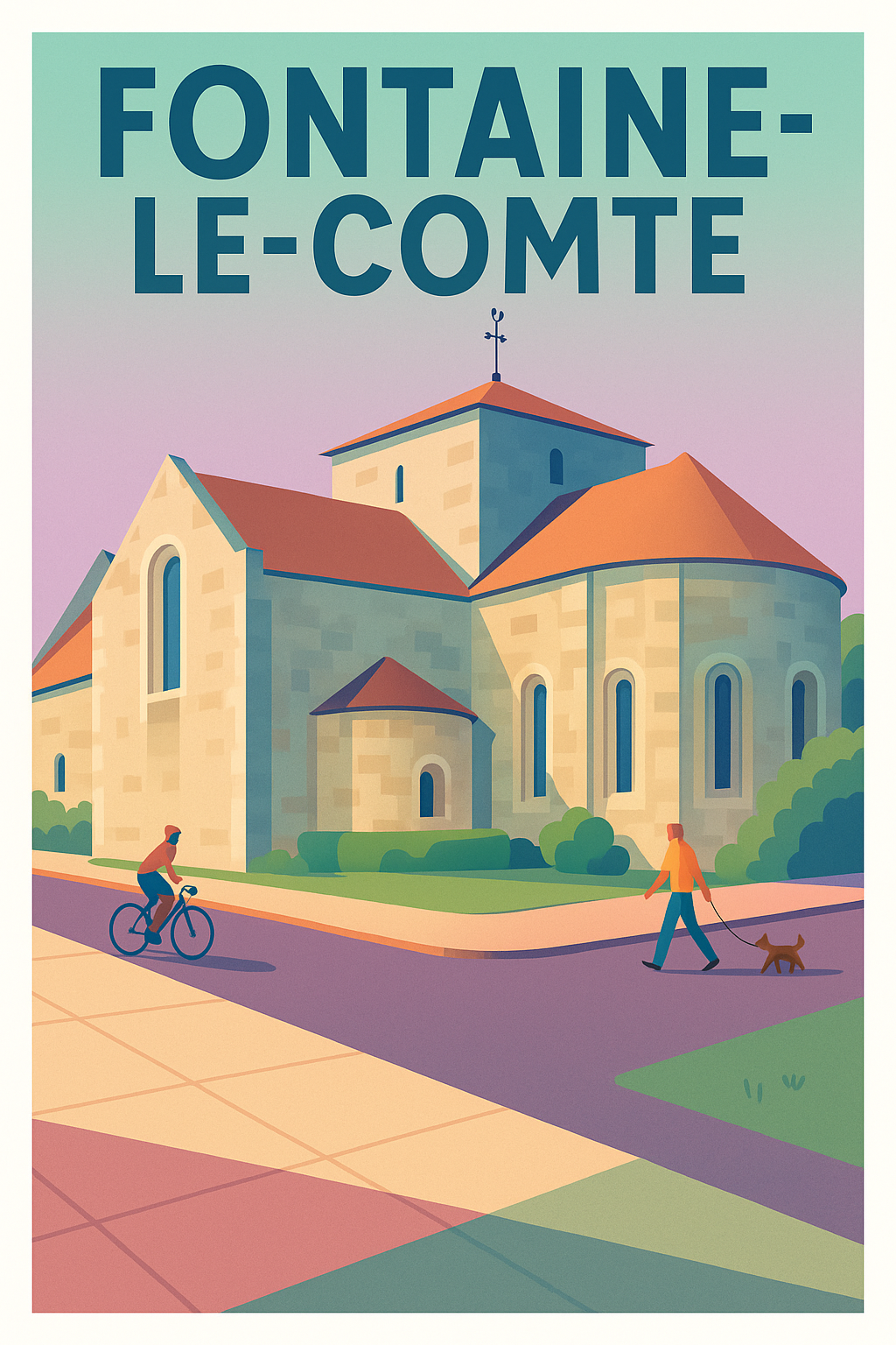 Affiche de Fontaine-le-Comte - Charme et douceur de vie à l'horizon