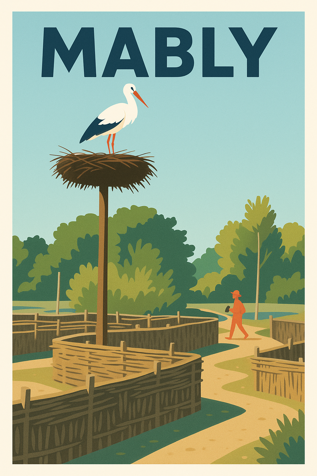 Affiche de Mably - Charme naturel et patrimoine rural