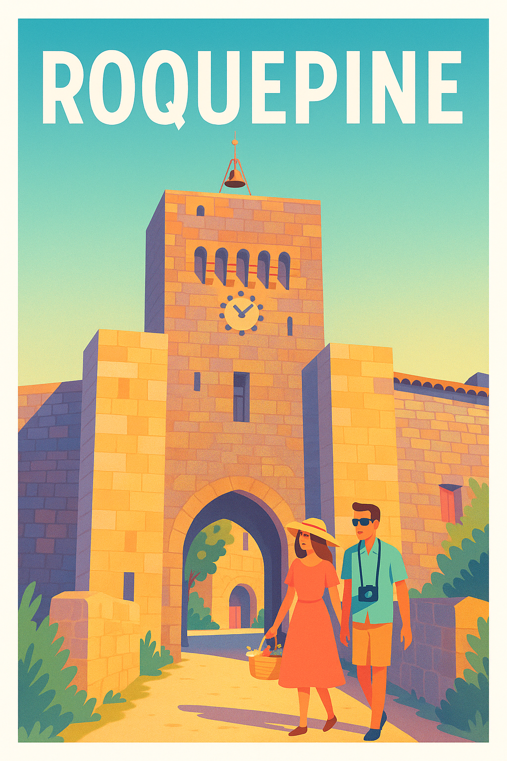 Affiche Roquepine — Escapade Historique en Provence · poster d'art de Roquepine