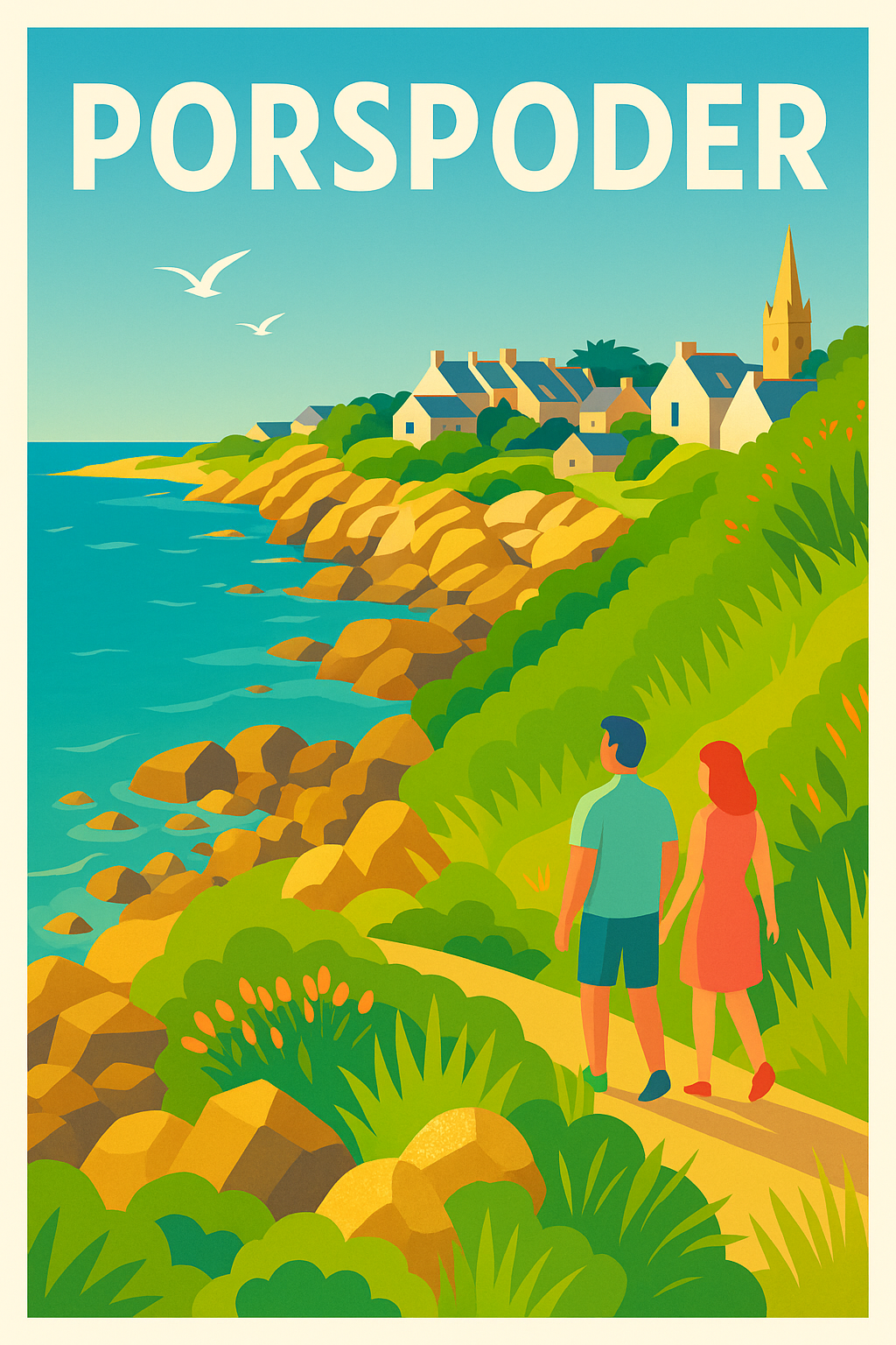 Affiche de Porspoder - Balade romantique sur la côte bretonne