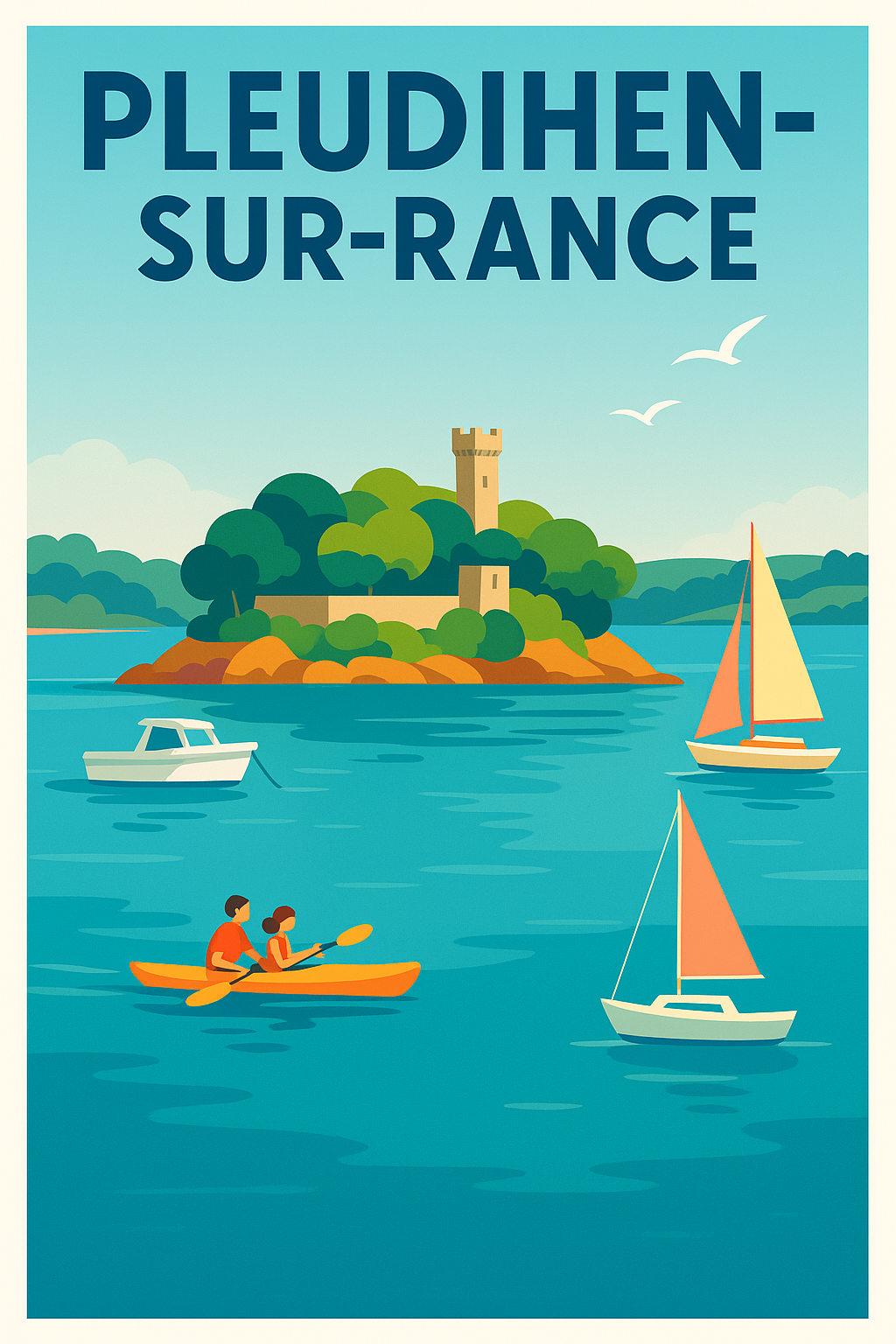 Affiche de Pleudihen-sur-Rance - Évasion nautique en Bretagne