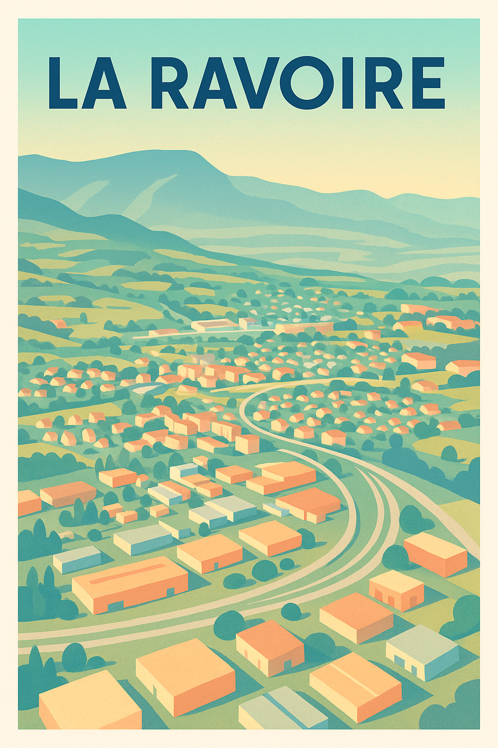 Affiche de La Ravoire - L'élégance paisible des paysages alpins