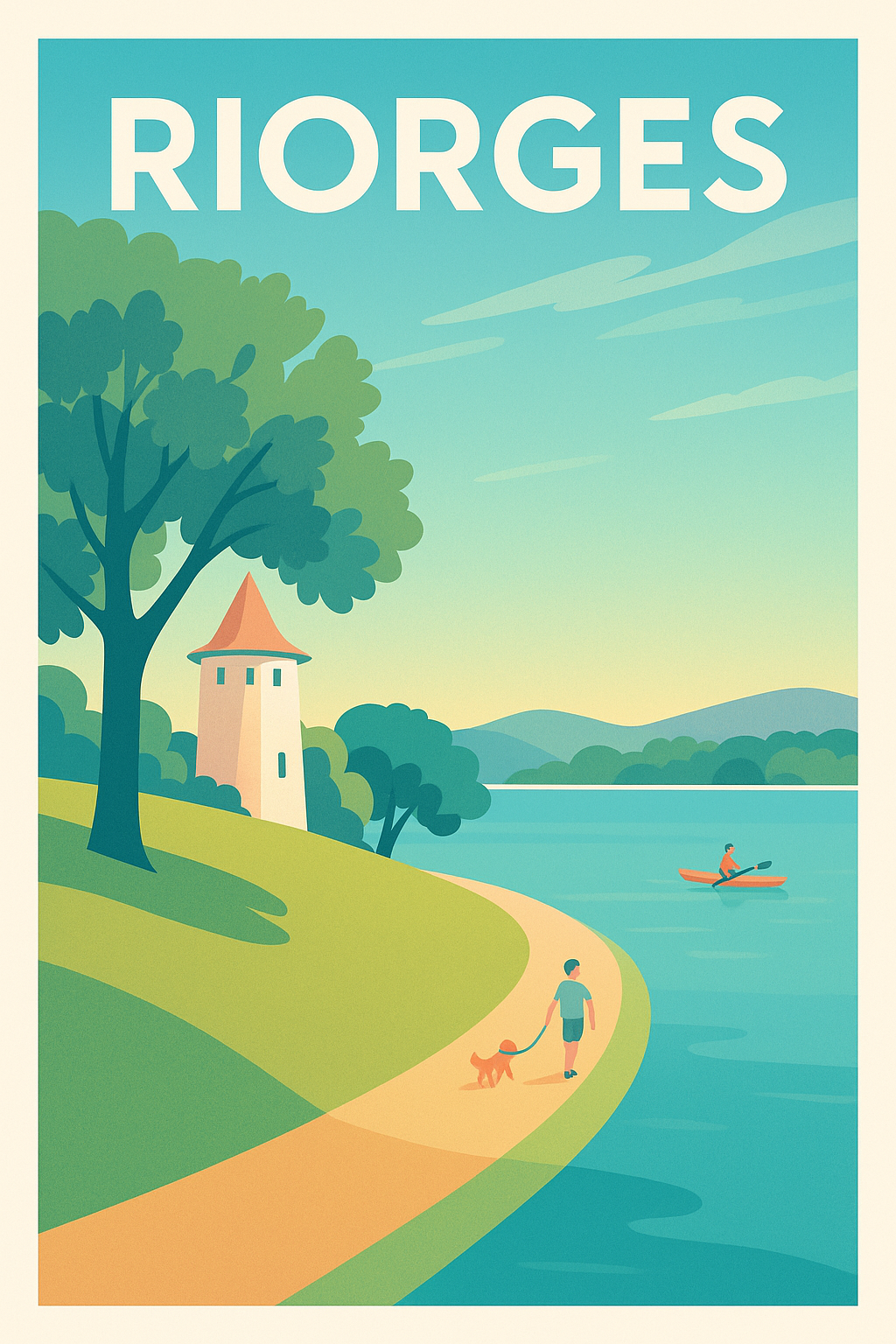 Affiche de Riorges - Promenade paisible au bord de l'eau