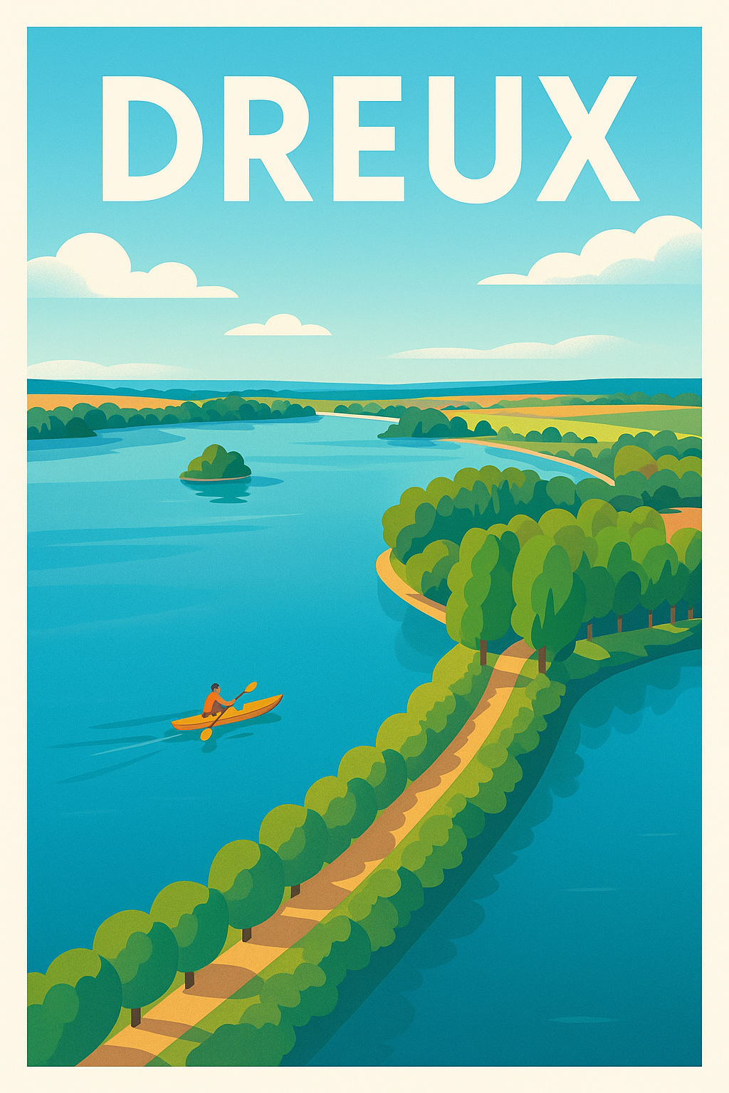 Affiche de Dreux - Évasion au fil de l'eau