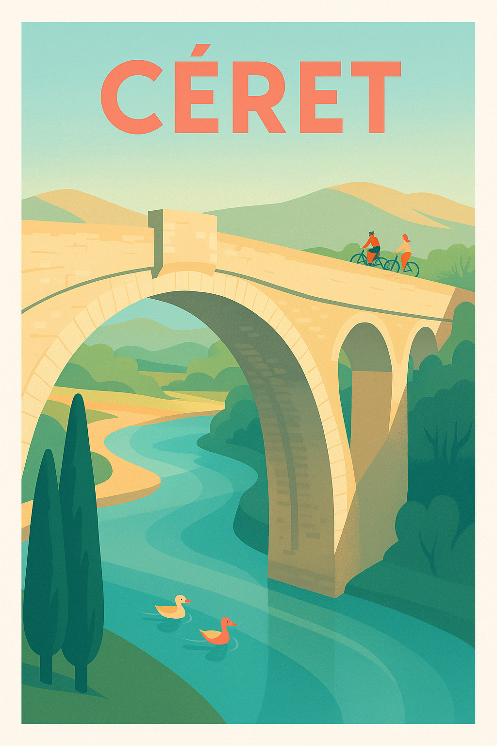 Affiche de Céret - Charme et nature en plein cœur du Vallespir